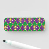 Porte-nom Arrière - plan de bijoux Mardi Gras (En situation)