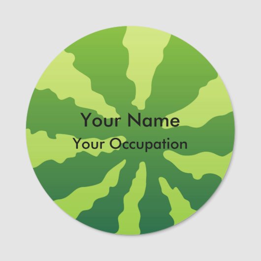 Porte-nom Arrière - plan de pastèque (Devant)