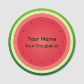 Porte-nom Arrière - plan de tranche de pastèque (Devant)