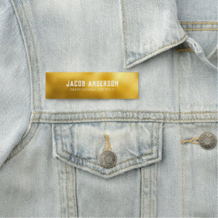 Porte-nom Arrière - plan Gold Foil