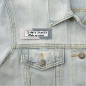 Porte-nom Arrière - plan parties scintillant blanc et argent (En situation)