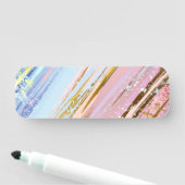 Porte-nom Arrière - plan rose texturé (En situation)