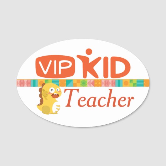 Porte-nom Arrondissement des noms VIPKid (Devant)