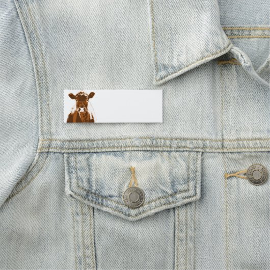 Porte-nom Art Brown de la ferme de la vache (En situation)