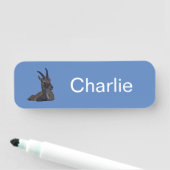 Porte-nom Art de chèvre Ibex (En situation)