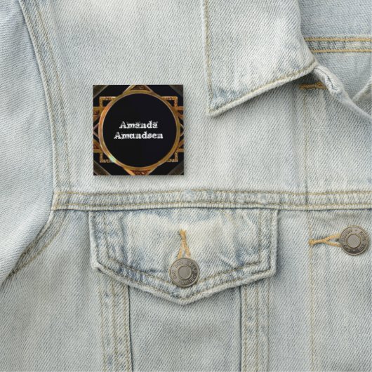 Porte-nom Art déco, Art nouveau, oeuvre originale, art numér (En situation)