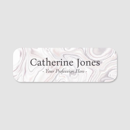 Porte-nom Art Moderne Élégant Liquified Peinture (Devant)