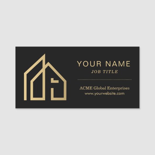 Porte-nom Articles promotionnels Immobilier moderne (Devant)