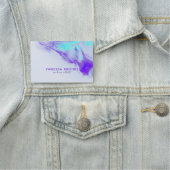 Porte-nom Artiste de maquillage de peinture mixte d'art flui (En situation)