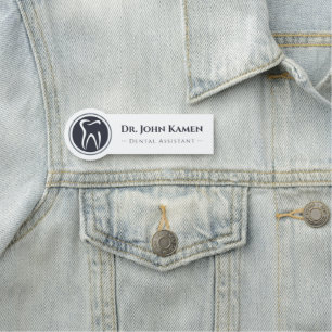 Porte-nom Assistant dentaire Logo des dents