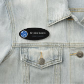 Porte-nom Assistant dentaire | Logo des dents (En situation)