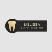 Porte-nom Assistant dentaire moderne Dent (Devant)