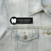 Porte-nom Assistant dentaire Moderne Marbre noir Dentiste (En situation)