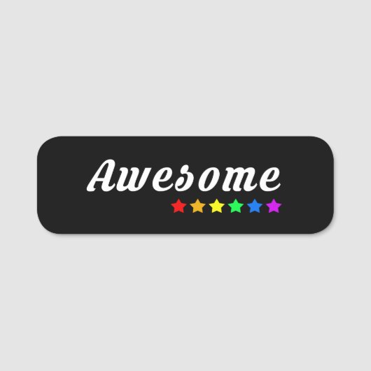 Porte-nom Awesome | LGBTQ+ Pride (Devant)