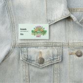 Porte-nom Ayez une Typographie rétro de jour chanceux (En situation)