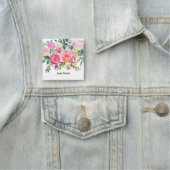 Porte-nom balise boho floral Classic Name (En situation)