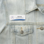 Porte-nom Balise Créer votre logo (En situation)