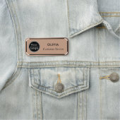 Porte-nom Balise Créer votre logo (En situation)