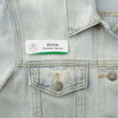 Porte-nom Balise Créer votre logo (En situation)