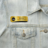 Porte-nom Balise Créer votre logo (En situation)