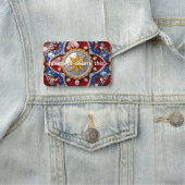 Porte-nom Balise de nom avec couleurs Colombie (En situation)