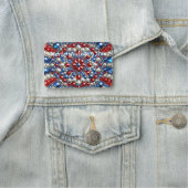 Porte-nom Balise de nom avec couleurs Pays-Bas (En situation)