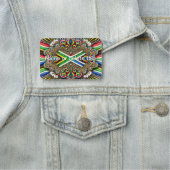 Porte-nom Balise de nom avec couleurs sud-africaines (En situation)