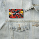 Porte-nom Balise de nom avec les couleurs Allemagne (En situation)