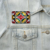 Porte-nom Balise de nom avec les couleurs de Los Angeles (En situation)