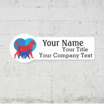 Balise de nom avec logo vétérinaire Insigne de tex