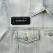 Porte-nom Balise de nom Black elegance driance (En situation)