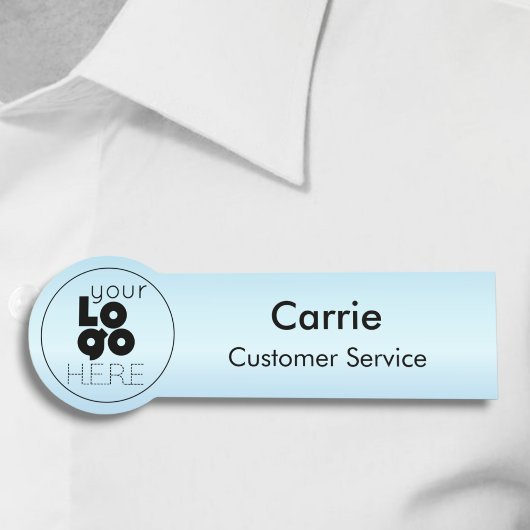 Porte-nom Balise de nom bleu pour bébé de glace métallique r