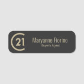 Porte-nom Balise de nom Century 21 (Devant)