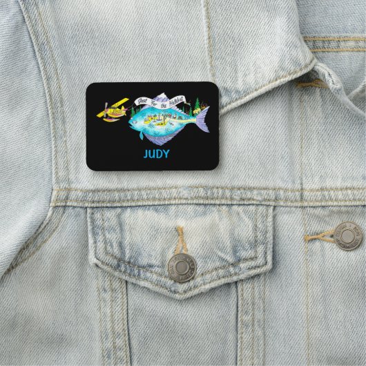 Porte-nom Balise de nom classique (En situation)