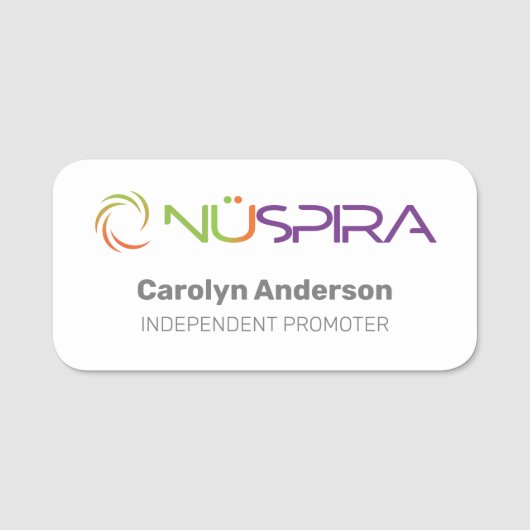 Porte-nom Balise de nom classique (Devant)