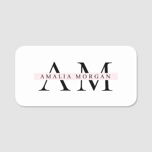 Porte-nom Balise de nom classique (Devant)