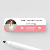 Porte-nom Balise de nom classique (En situation)