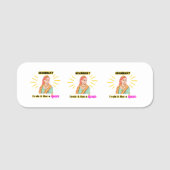 Porte-nom Balise de nom classique (Devant)