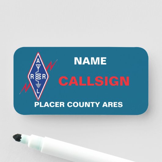 Porte-nom Balise de nom classique (En situation)