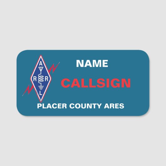 Porte-nom Balise de nom classique (Devant)