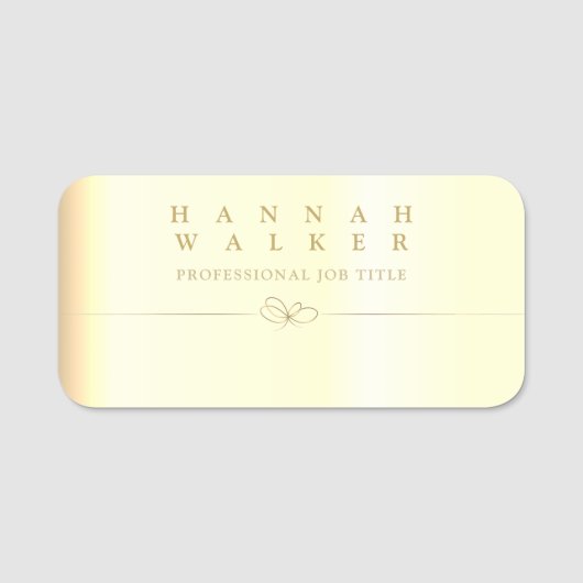 Porte-nom Balise de nom classique (Devant)