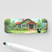 Porte-nom Balise de nom classique (En situation)