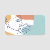 Porte-nom Balise de nom classique (Devant)