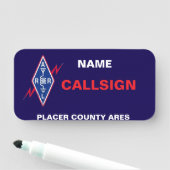 Porte-nom Balise de nom classique (En situation)