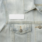 Porte-nom Balise de nom classique 3" X 1" Rectangle (En situation)