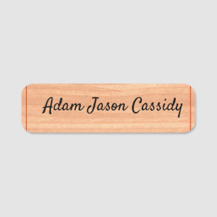 Porte-nom Balise de nom classique Woody Style