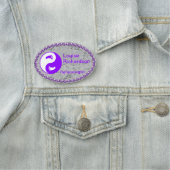 Porte-nom BALISE DE NOM DE Bling Violet (En situation)