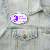 Porte-nom BALISE DE NOM DE Bling Violet (En situation)