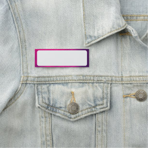 Porte-nom Balise de nom de la frontière de la fumée rose néo