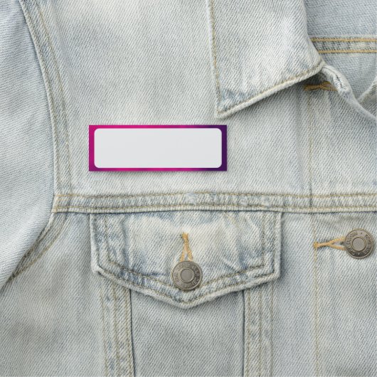 Porte-nom Balise de nom de la frontière de la fumée rose néo (En situation)